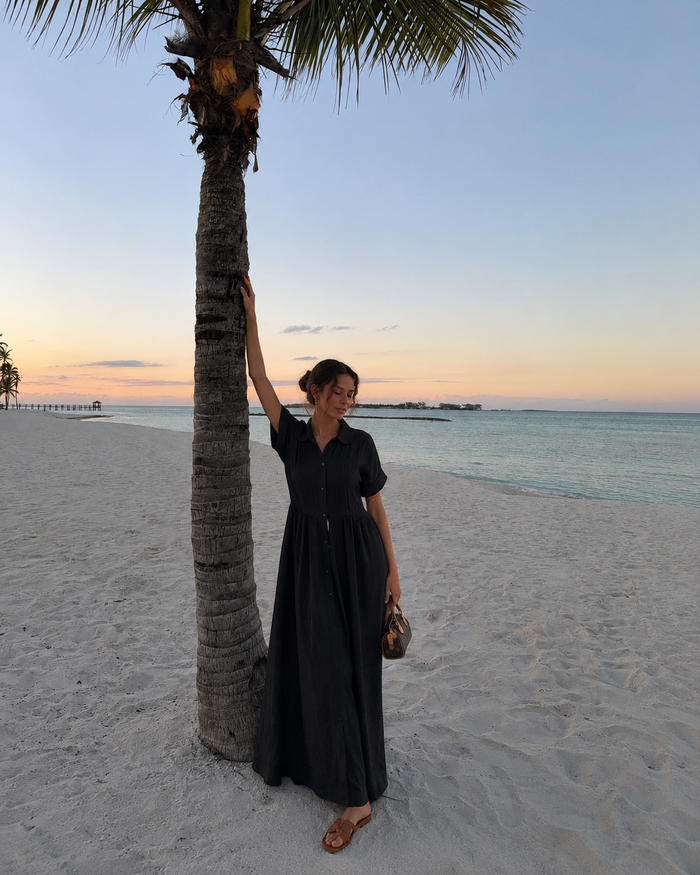 En la playa