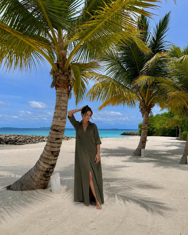 En la playa