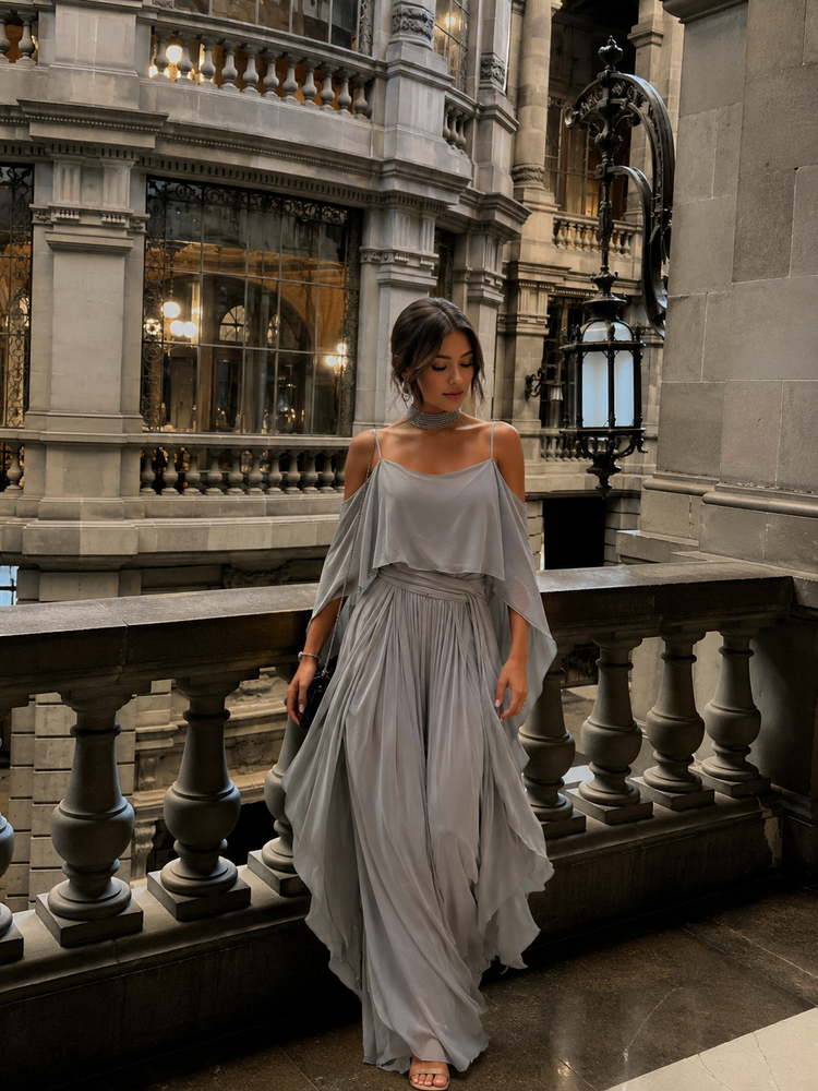 Isabela | Conjunto fluido de top y pantalón ligero
