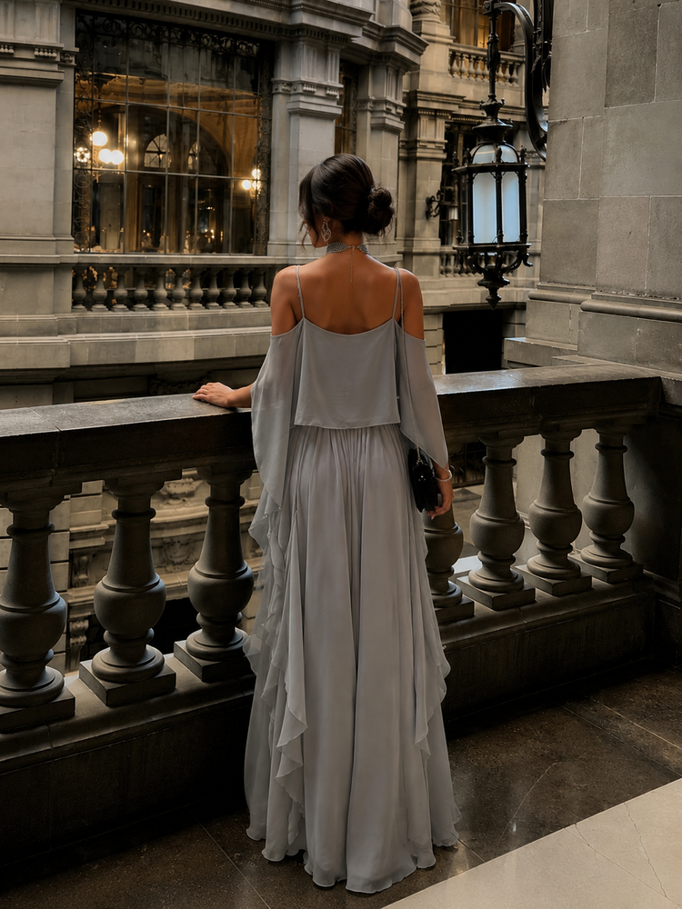 Isabela | Conjunto fluido de top y pantalón ligero
