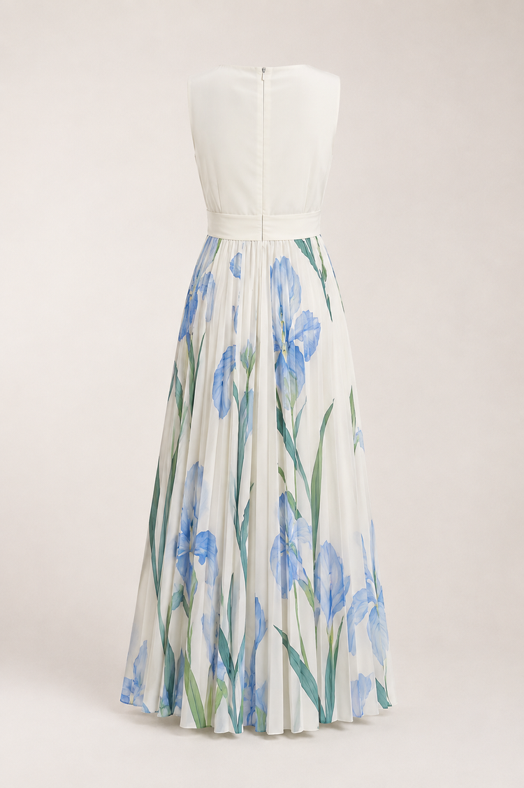 Oriah | Vestido maxi línea A floral