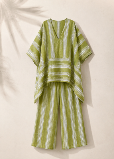 Conjunto boho de rayas
