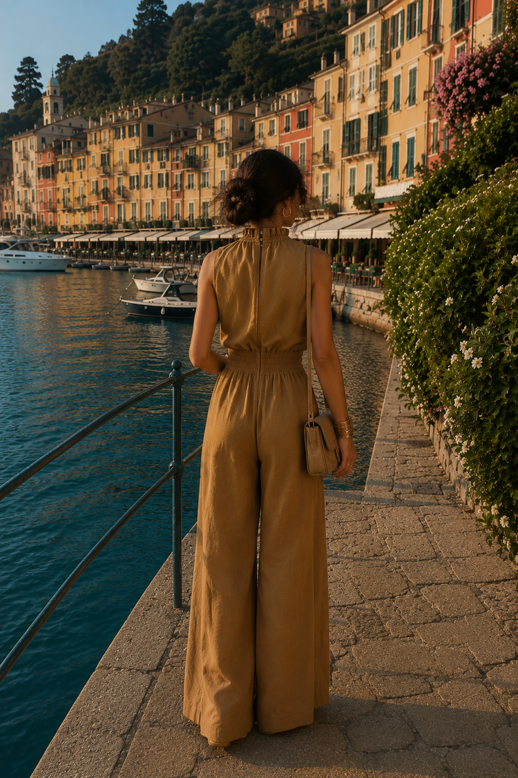 ALESSIA | Mono largo de pierna ancha