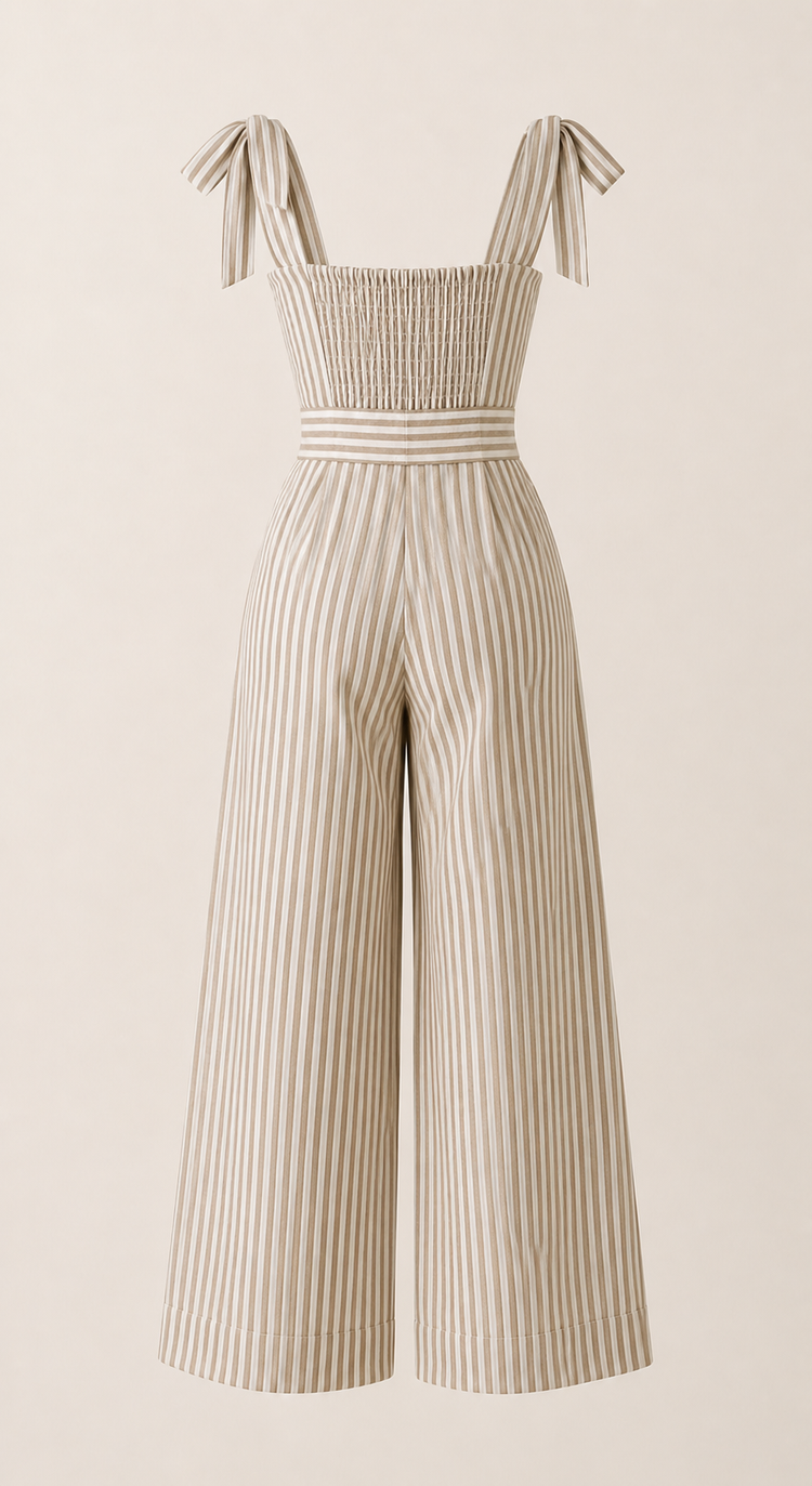 Windsor | Mono a rayas con tirantes anudados