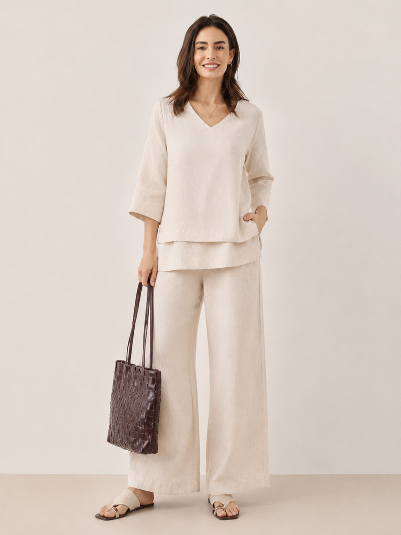 Conjunto de lino oversize