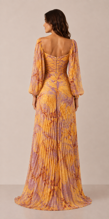GREGORIA | Vestido floral con escote profundo — DETRÁS