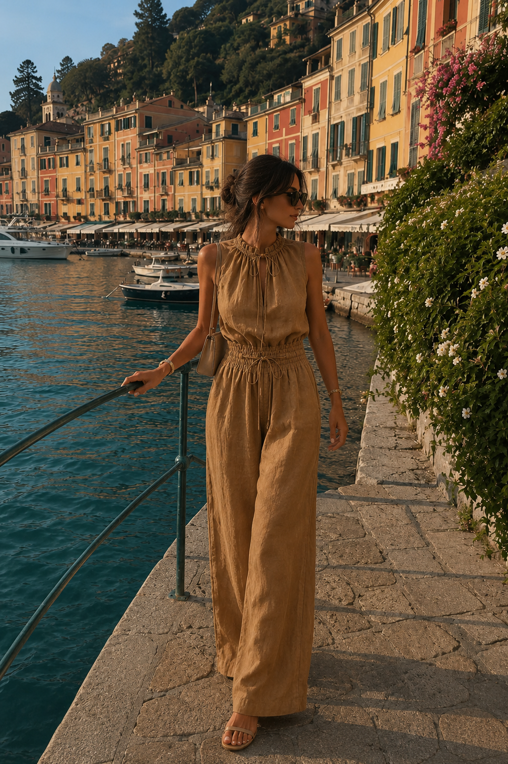 ALESSIA | Mono largo de pierna ancha