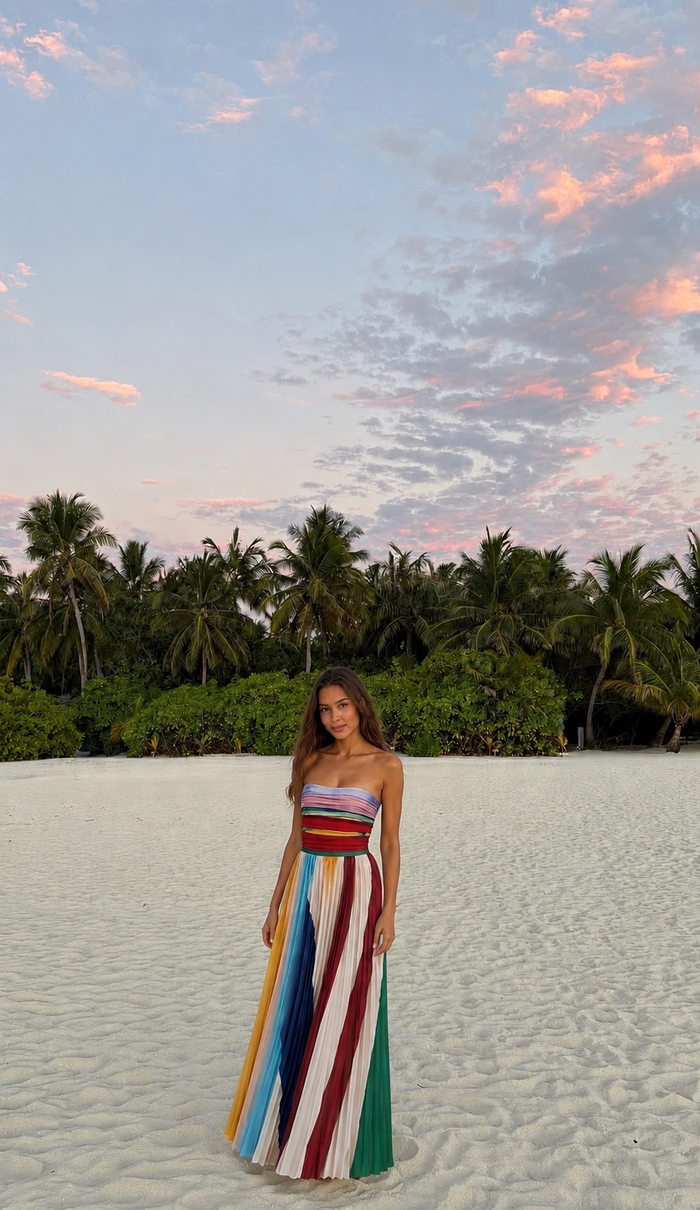 En la playa