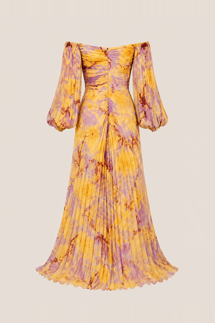 GREGORIA | Vestido floral con escote profundo